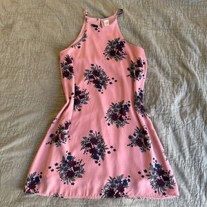 Twik | women's xsmall Pink Floral Midi halter neck Dress